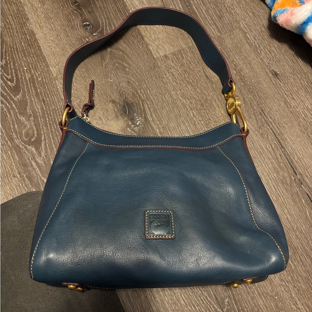 Dooney & Bourke Teal Leather Shoulder Bag